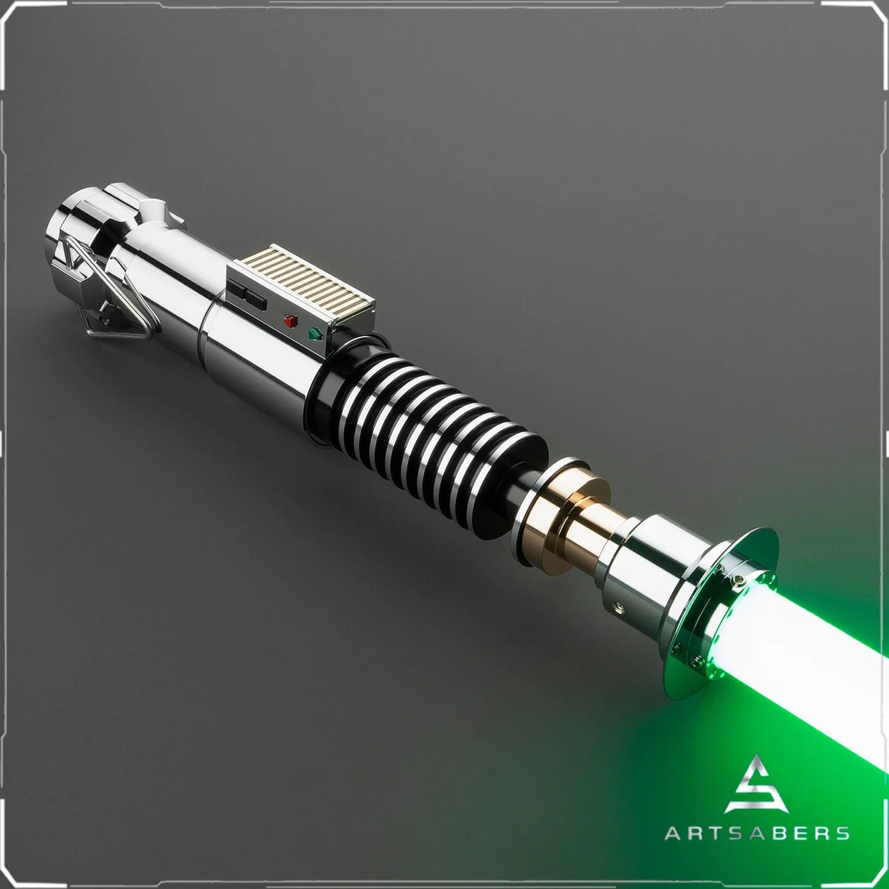 A picture of Luke Skywalker's Lightsaber.